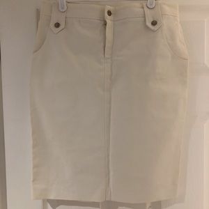 Pink Tartan white pencil skirt